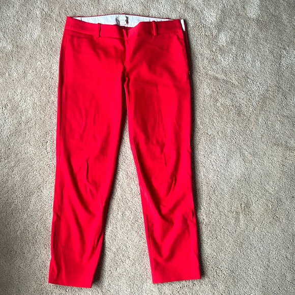 J. Crew red Minnie pant - Picture 3 of 4